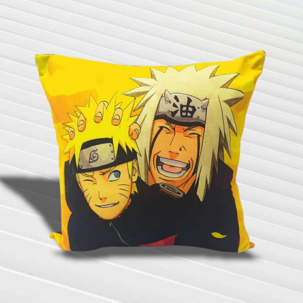 Cojín Cuadrado Naruto y Jiraiya