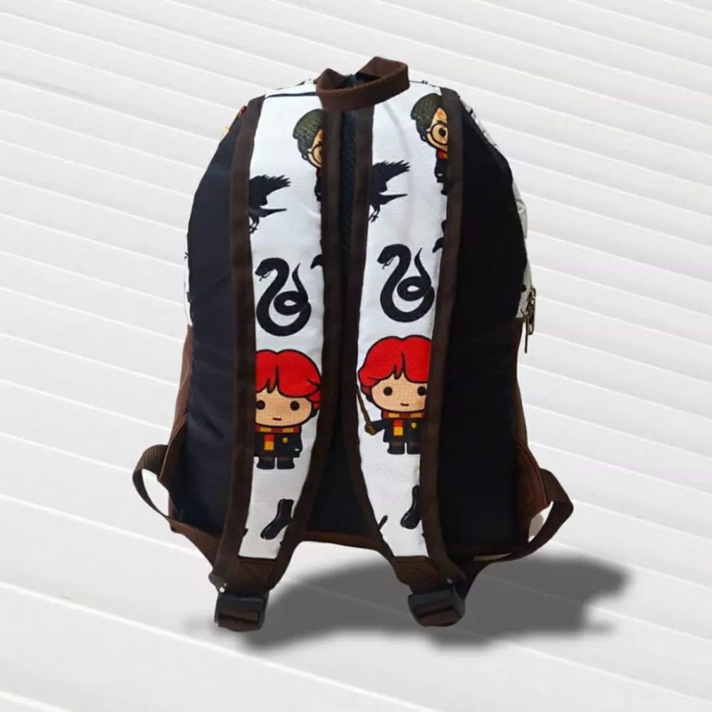 Morral Soporte Cuero Sintético Collage Harry Potter Fondo Blanco - Imagen 3