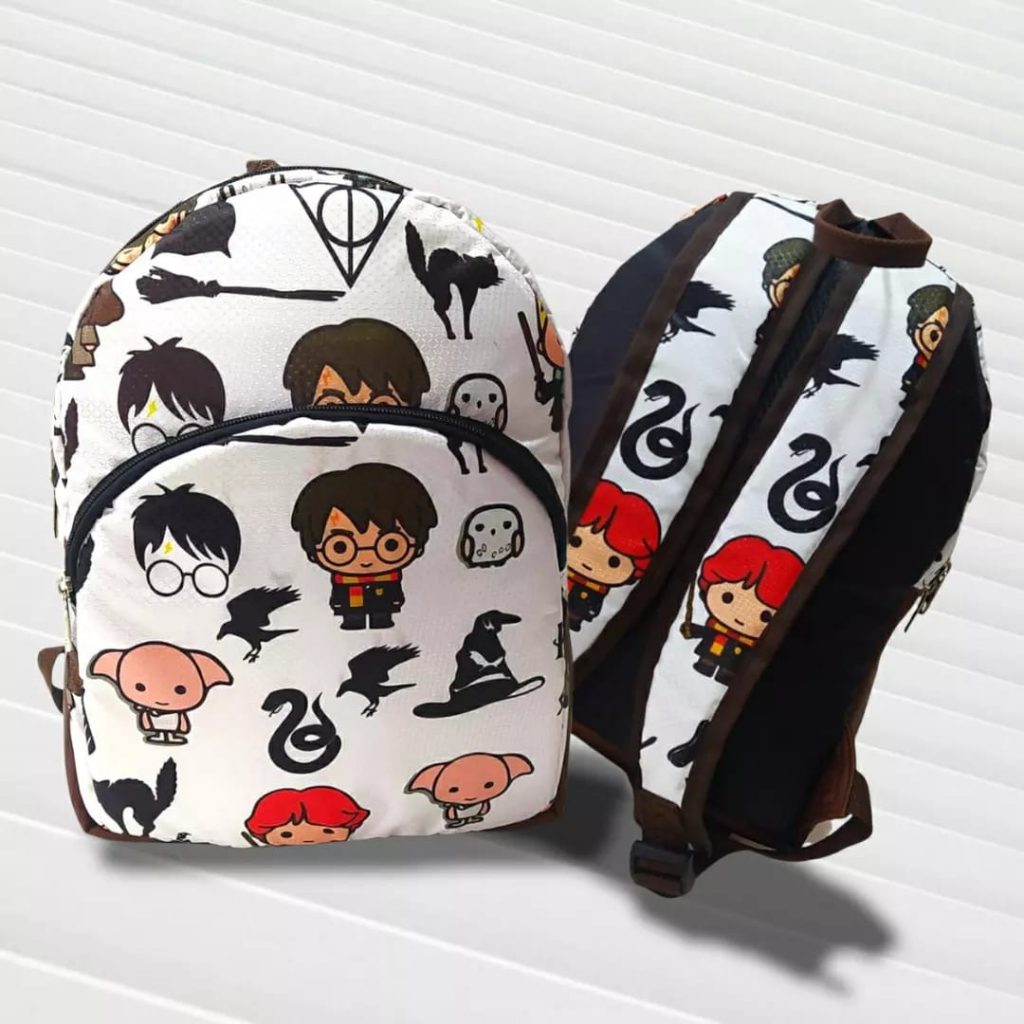 Morral Soporte Cuero Sintético Collage Harry Potter Fondo Blanco - Imagen 4