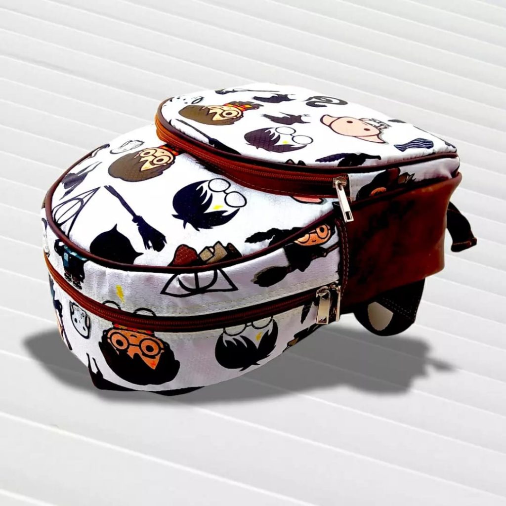 Morral Soporte Cuero Sintético Collage Harry Potter Fondo Blanco - Imagen 2