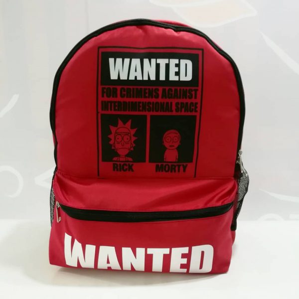 Morral Bolsillo Frontal Se Busca Rick y Morty