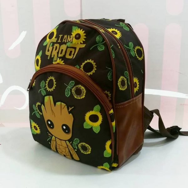 Morral Soporte Cuero Sintético Baby Groot Fondo Girasoles
