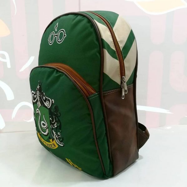Morral Soporte Cuero Sintético Harry Potter Casa Slytherin