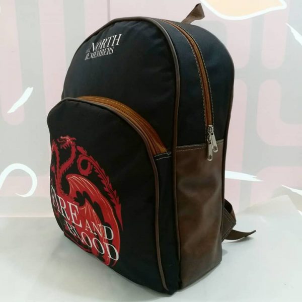 Morral Soporte Cuero Sintético Game Of Thrones Casa Targaryen