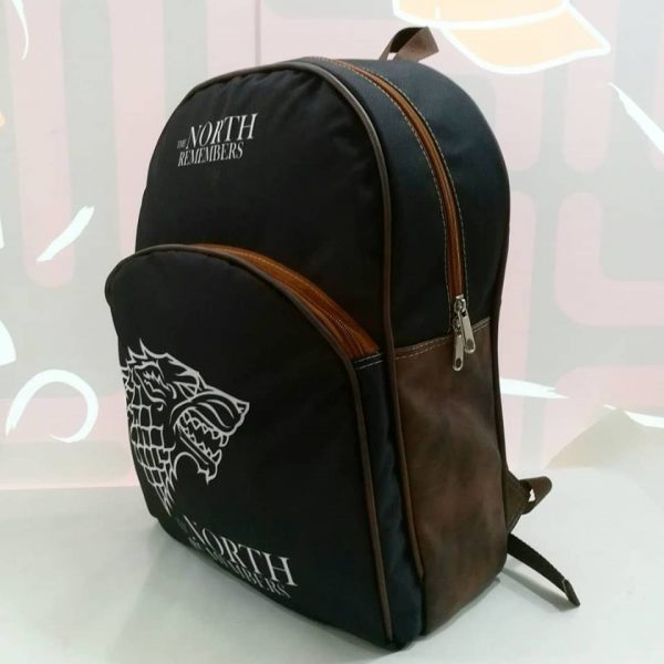 Morral Soporte Cuero Sintético Game Of Thrones Casa Stark