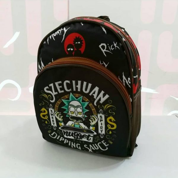 Morral Soporte Cuero Sintético Rick And Morty Mezcla