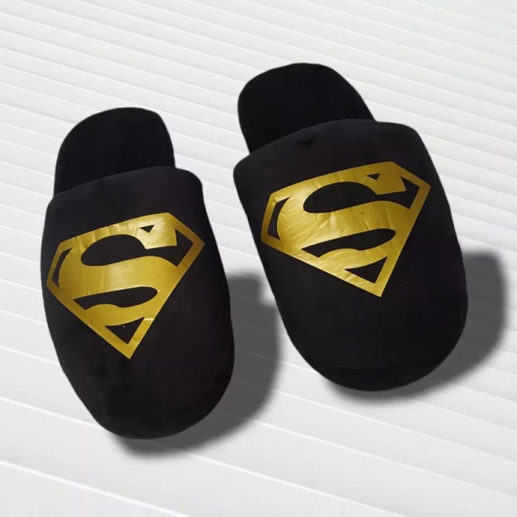 Pantuflas Logo Superman Dorado